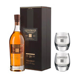 Glenmorangie 18 Years Old 70 cl. 43% with gift box with two glasses