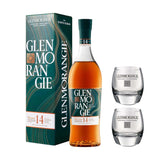 Glenmorangie Quinta Ruban Port Wine Cask 70 cl. 46% with gift box with two glasses