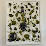 Art by Lindhage Bottle Art - Dom Pérignon Luminous 75 cl. (43 cm. x 53 cm.)