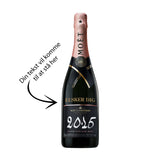 Moët & Chandon Grand Vintage 2015 Rosé Extra Brut 75 cl. (Personalize with gold text)