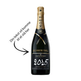 Moët & Chandon Grand Vintage 2015 Blanc Extra Brut 75 cl. (Personalize with gold text)