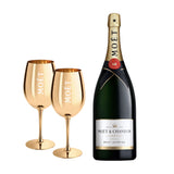 Moët & Chandon Brut Impérial NV Magnum 150 cl. + 2 Golden MOËT glasses