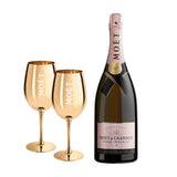 Moët & Chandon Rose Imperial Brut NV Magnum 150 cl. + 2 Golden MOËT glasses