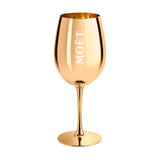 Moët & Chandon tasting box (6 bottles of 75 cl.) + 2 golden glasses 