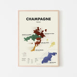 Art by Feinschmeckeren: Champagne Poster 50x70 cm.