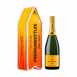 Veuve Clicquot Yellow Label Brut NV 75 cl. Personalize Orange Arrow Tin box