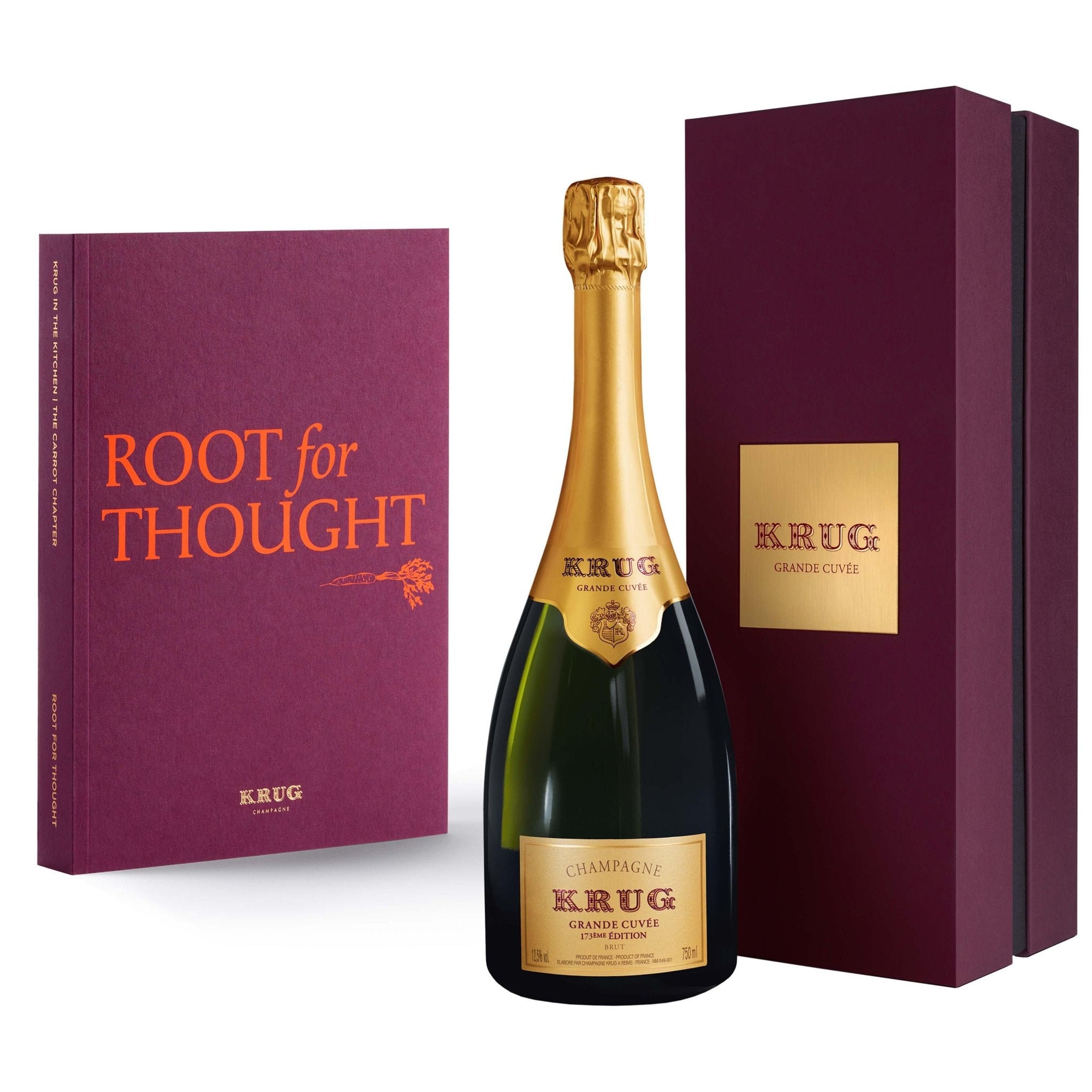 Krug KRUG Grande Cuvée 173ème Édition 75 cl. med gaveæske inkl. lancerings gave (kogebog) - PremiumBottles