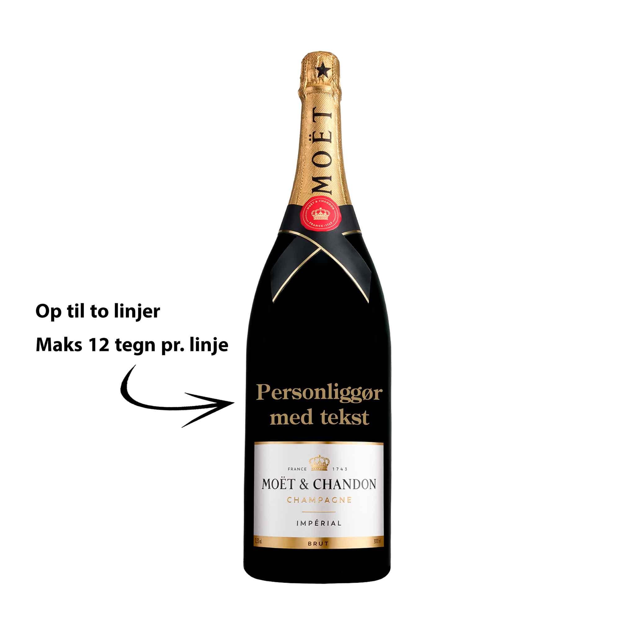 Moët & Chandon Personliggør Moët & Chandon Brut Impérial 3 liter i trækasse - PremiumBottles