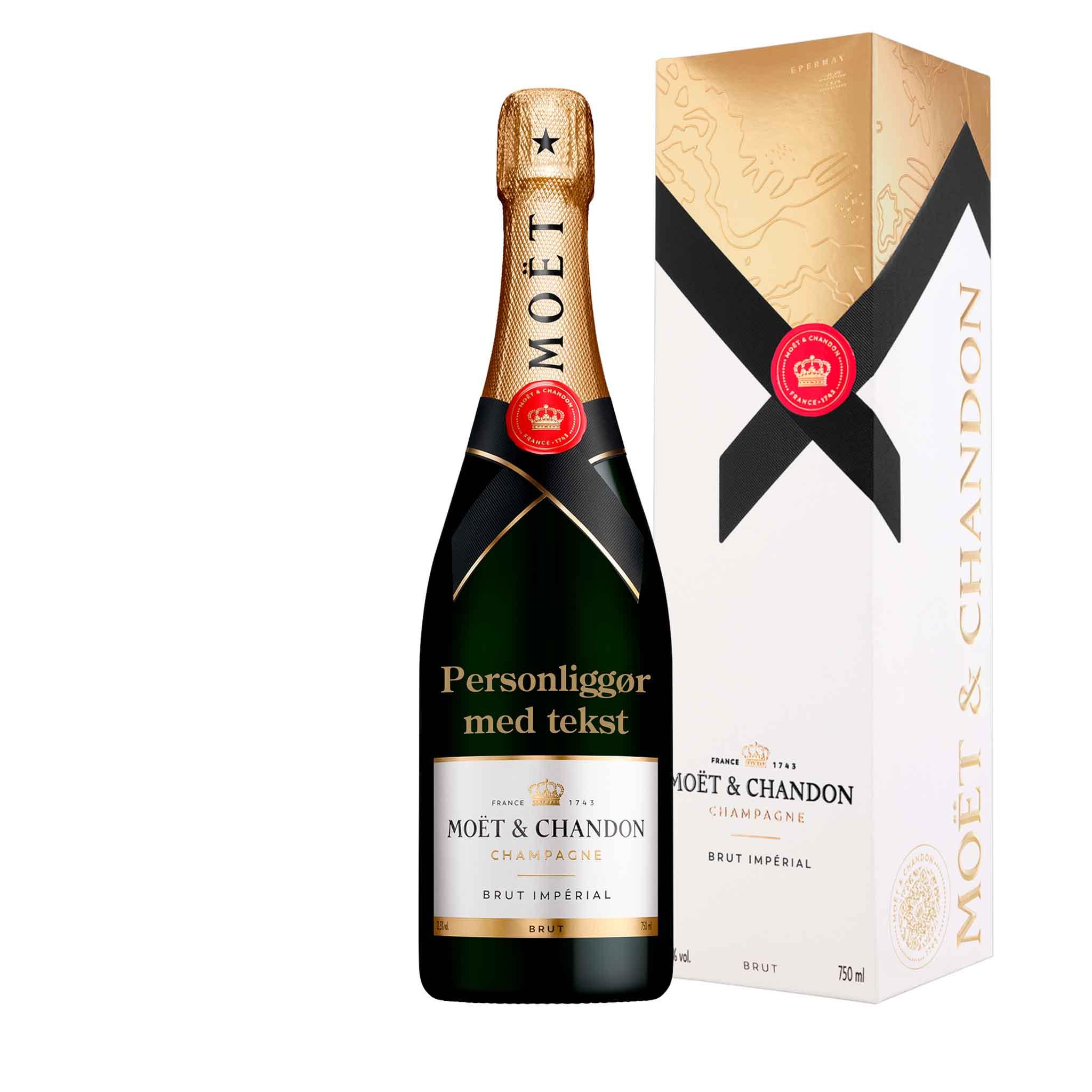 Moët & Chandon Personliggør Moët & Chandon Brut Impérial NV 75 cl. med gaveæske - PremiumBottles