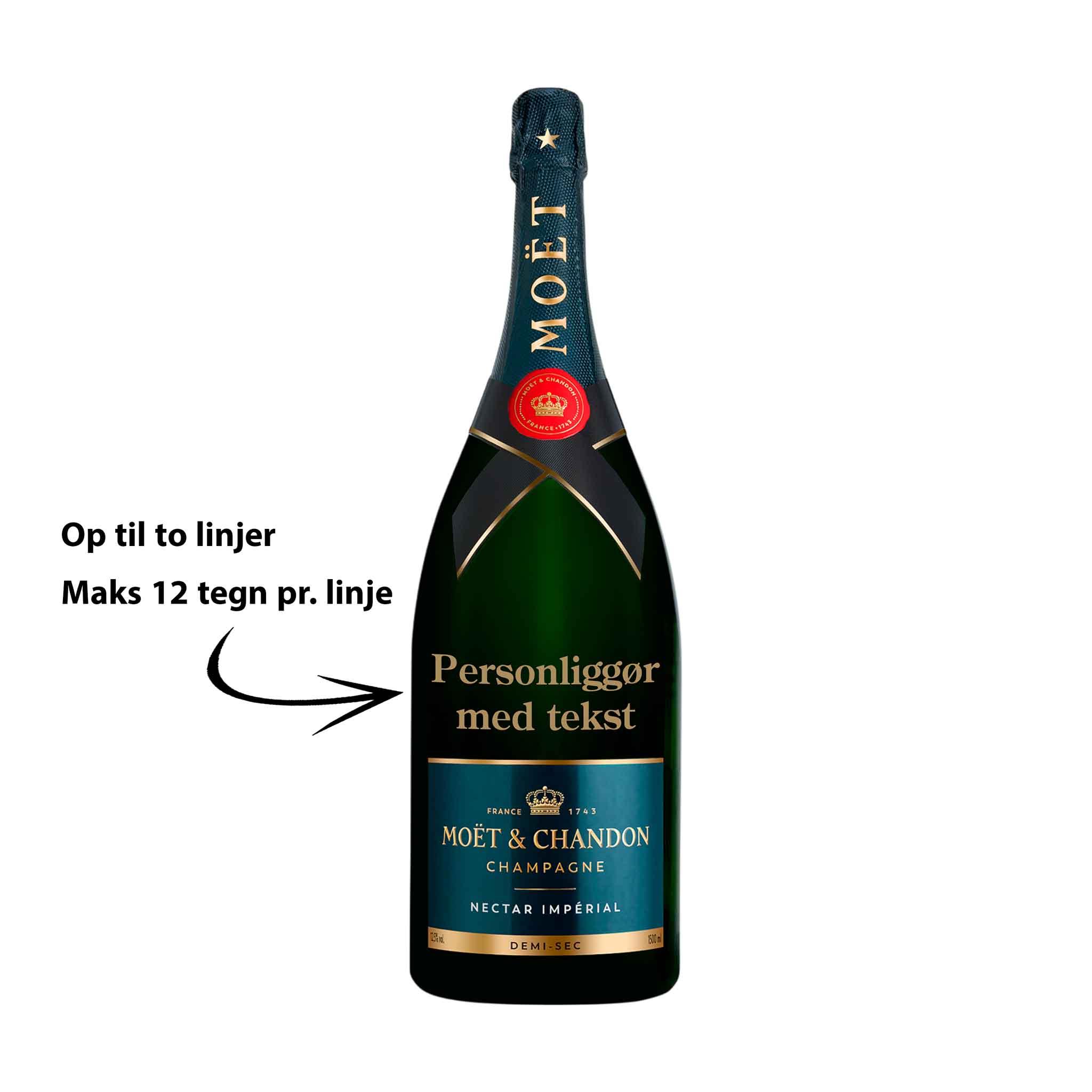 Moët & Chandon Personliggør Moët & Chandon Nectar Impérial NV Demi - Sec Magnum 150 cl. - PremiumBottles