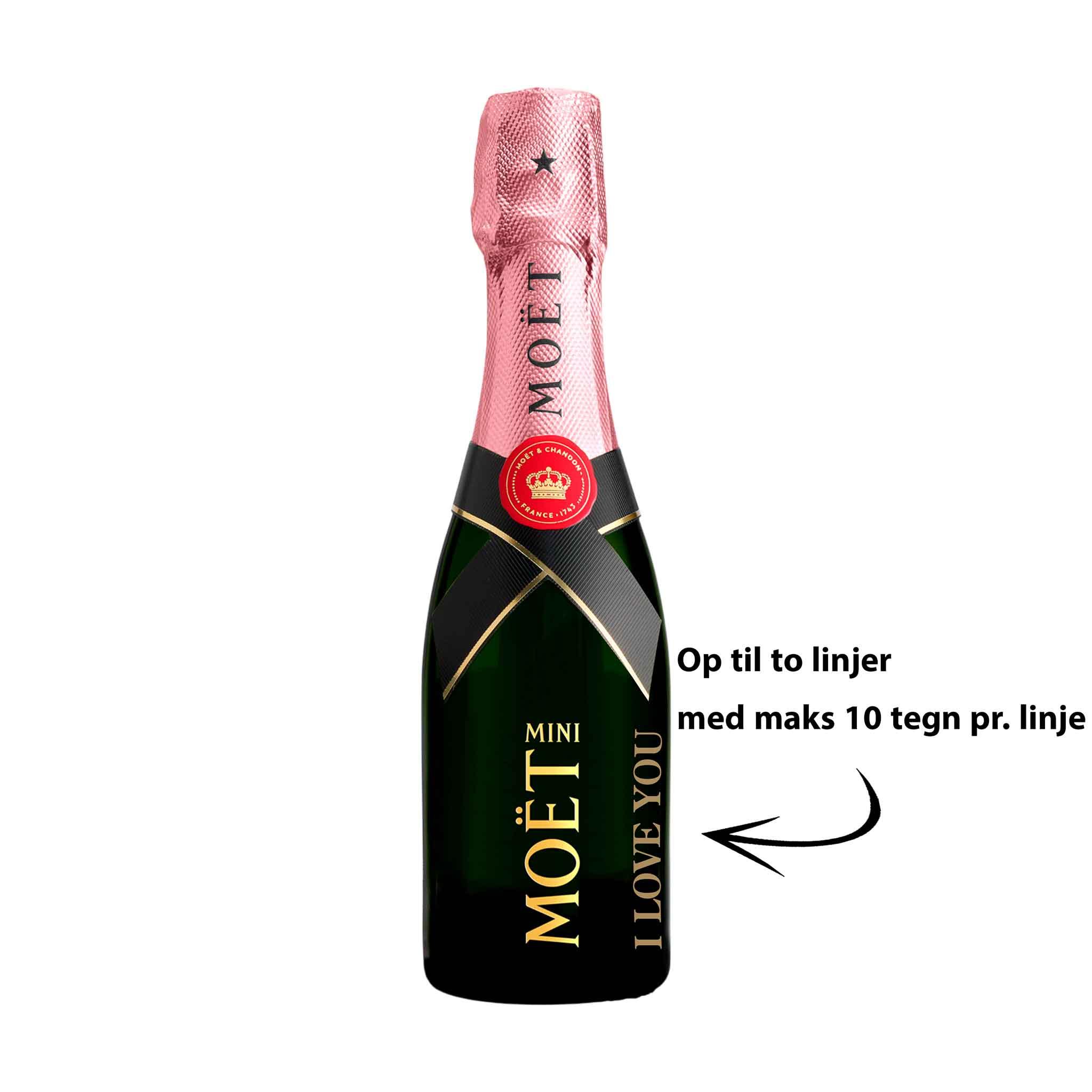 Moët & Chandon Personliggør Moët & Chandon Rosé MINI Brut NV 20 cl. - PremiumBottles